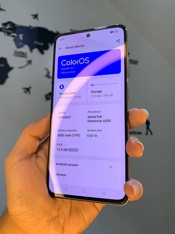 oppo reno 12f 5g just open box 0