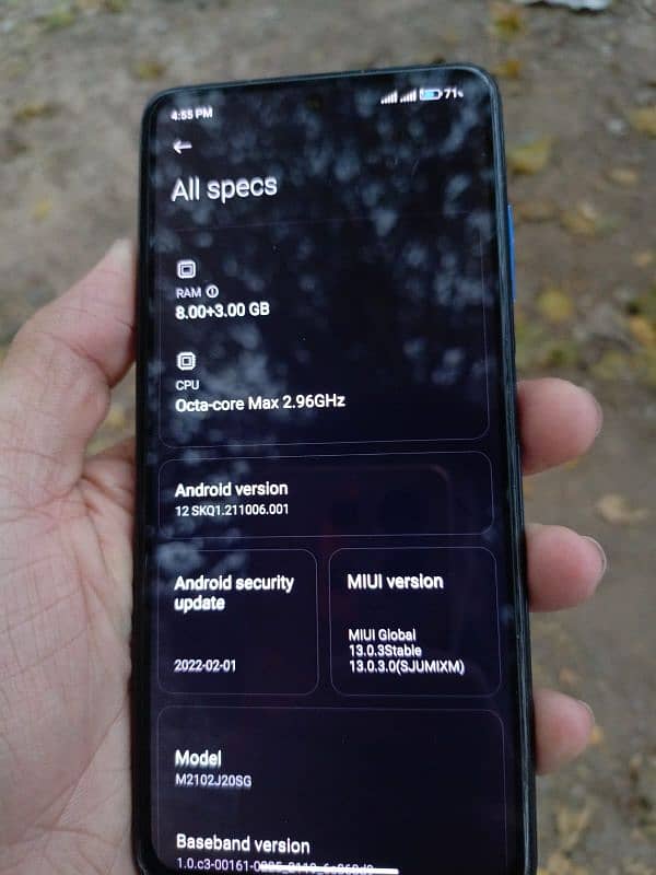 POCO X3 PRO 8+. 3 GB RIM 256 ONLY EXCHANGE 8