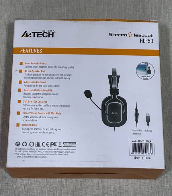 A4TECH HU-50 Stereo Headset 1