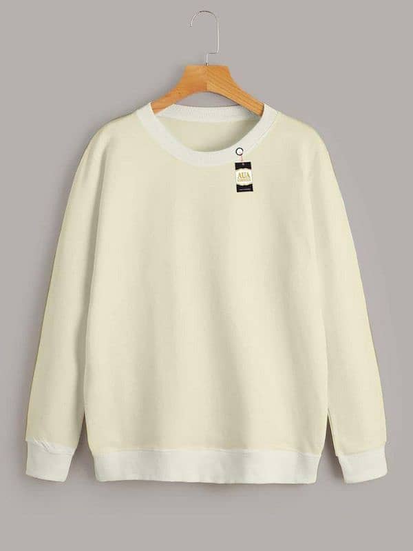 Women's Stitched Plain Sweatshirt 0