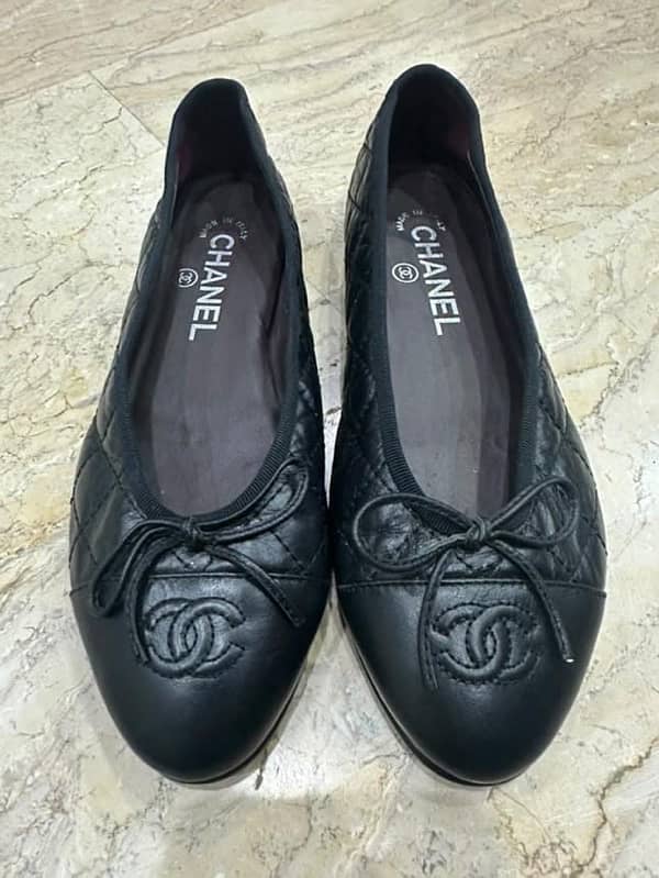 Chanel lambskin quilted ballet flats 1