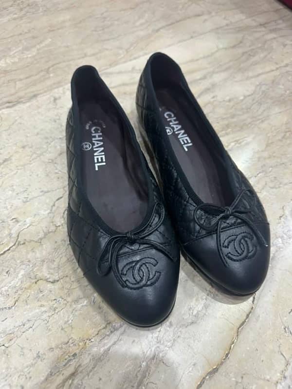 Chanel lambskin quilted ballet flats 3