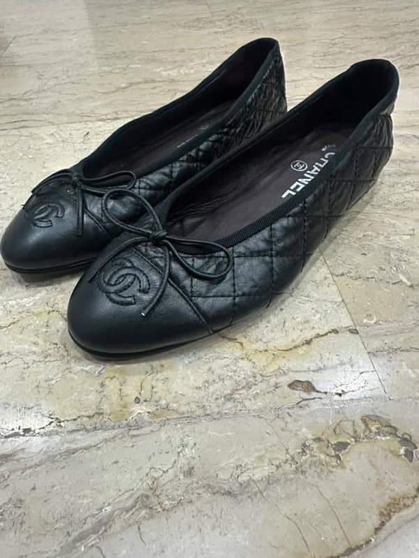 Chanel lambskin quilted ballet flats 6