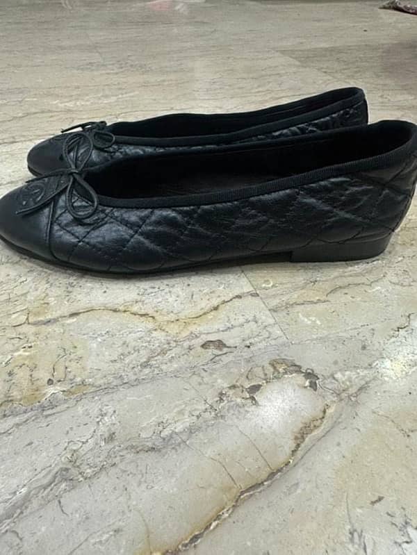 Chanel lambskin quilted ballet flats 7