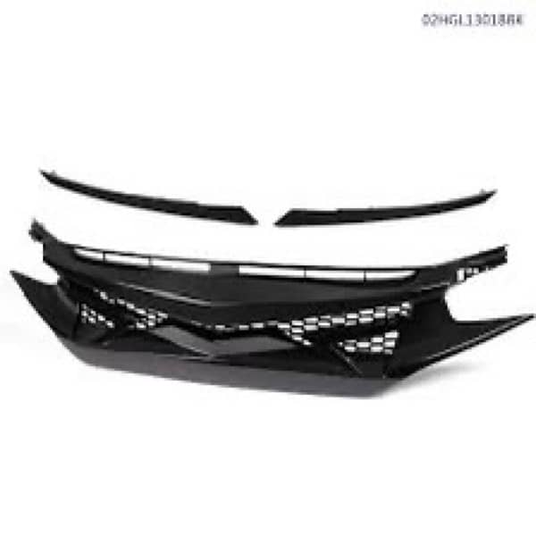 HONDA CIVIC X PIANO BLACK GRILL 0