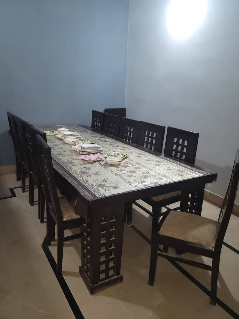 12 seater dining table for sale solid wood 0