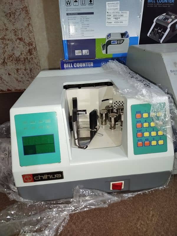 Currency cash packet, Note counting bill, machines with fake detection 18