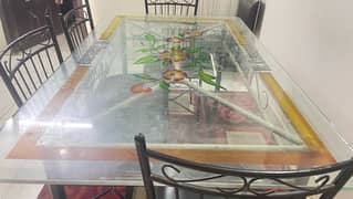 6 Seater Dining Table with 4 chairs