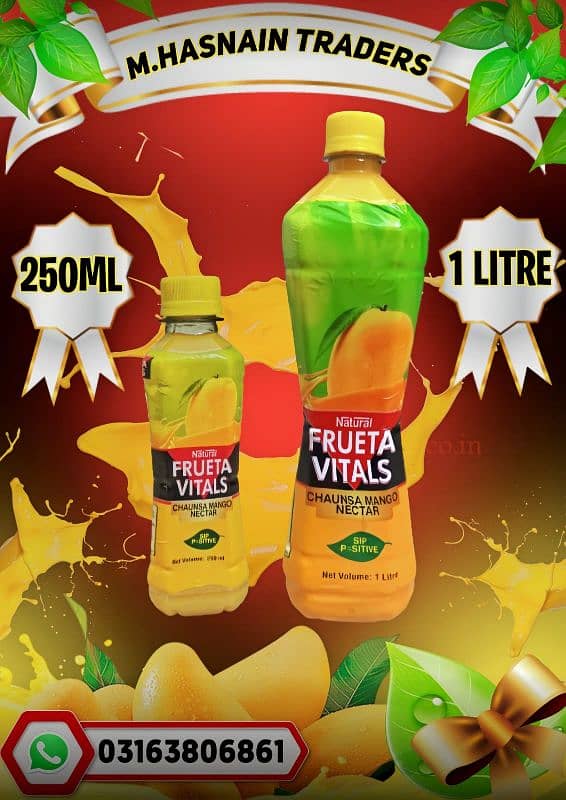 Natural Frueta Vitals Mango Flavor Drink (Pakistani Product) 1