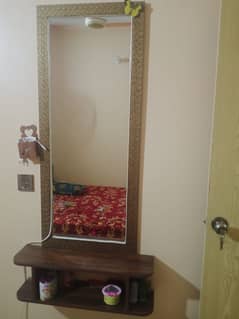 mirror with shelf