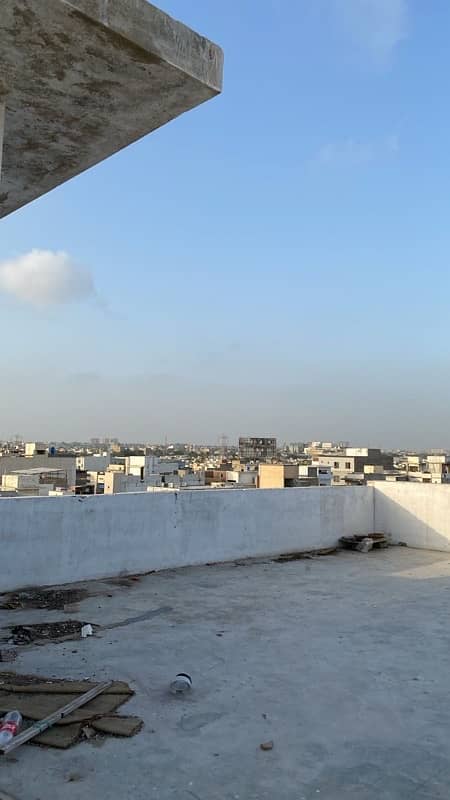 flat with roof at karachi admin 13