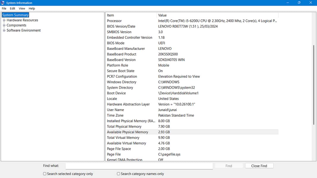 Lenovo thinkpad i5 6th 8 ddr4-256 samsung ssd tpm2.0 all ok, original 5