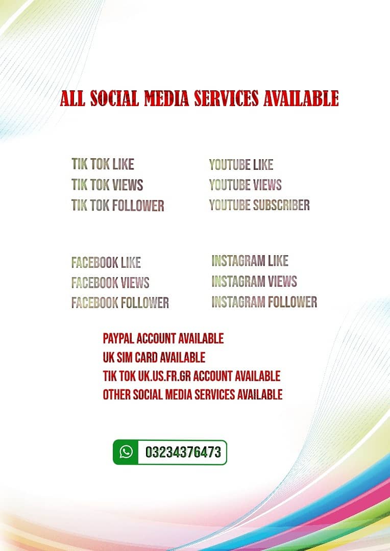 All social media services available 1