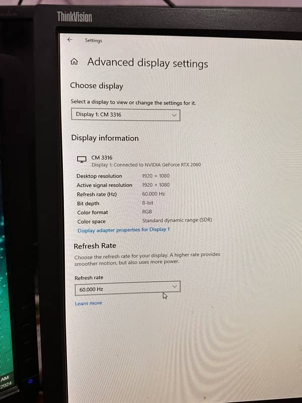 2 monitor for sale full working Lenovo 75hz beast gaming monitor2 60h 4