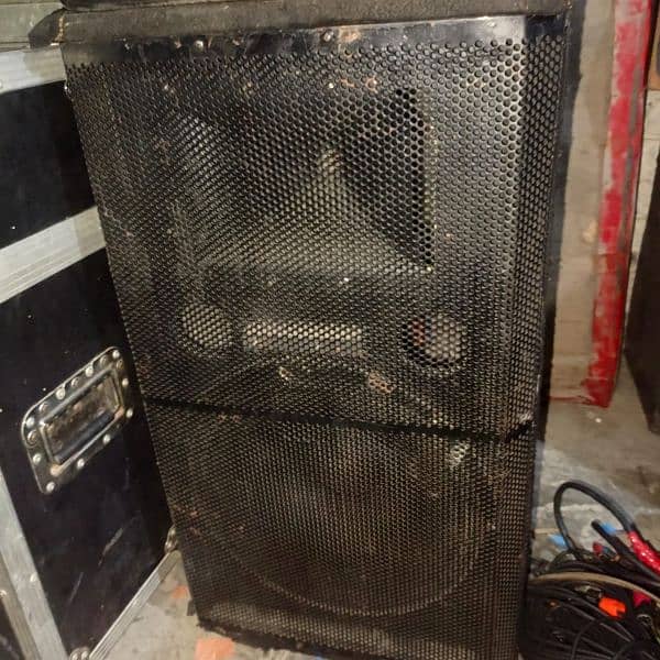 speakers 15 inch dj sound with mixer 2