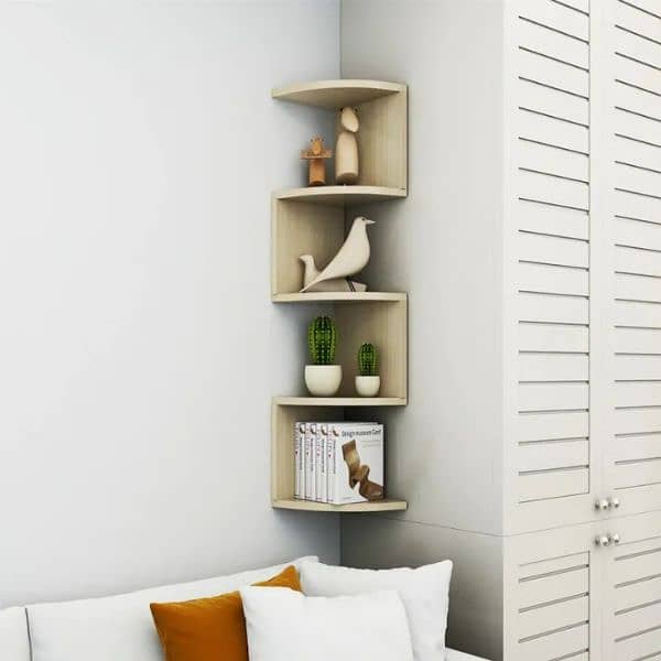 Book shelf | corner shelves | Corner storage | floating shelves 1