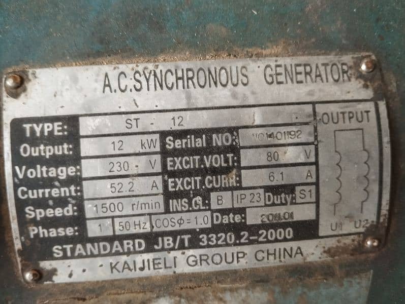 orignel winding hai 12 kw ki dynamo hai bas kuch  fiting krni hi 2