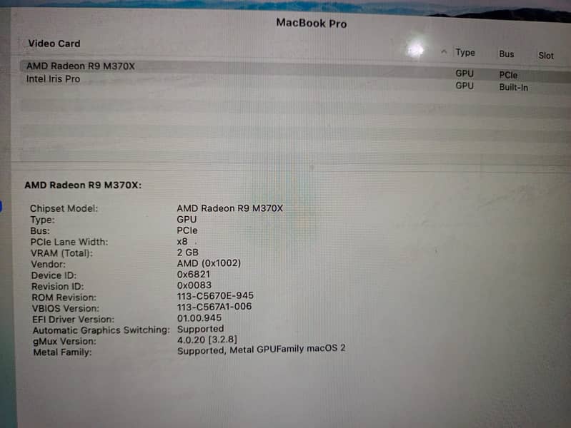 Selling Apple Macbook Pro 2015 Mid . . 2gb GPU , 16gb ram or 500gb ssd 1