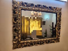 Mirror frame in fibre material