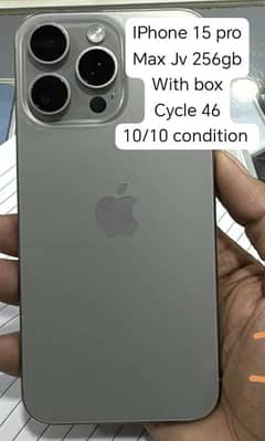 IPhone 15 pro max JV LLA model 256gb