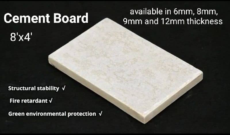 Cement Board / Fiber Cement Board 8'x4' / Construction Material 2