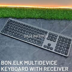 Bonelk Bluetooth Multidevice Wireless Keyboard Grey like Apple Magic 2