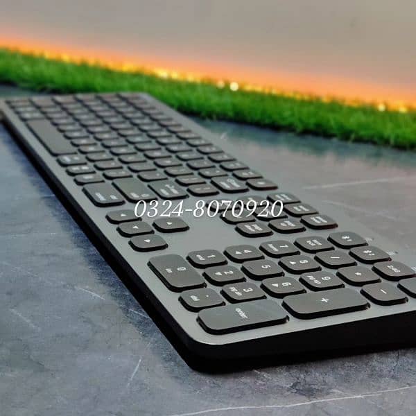 Bonelk Bluetooth Multidevice Wireless Keyboard Grey like Apple Magic 2 1