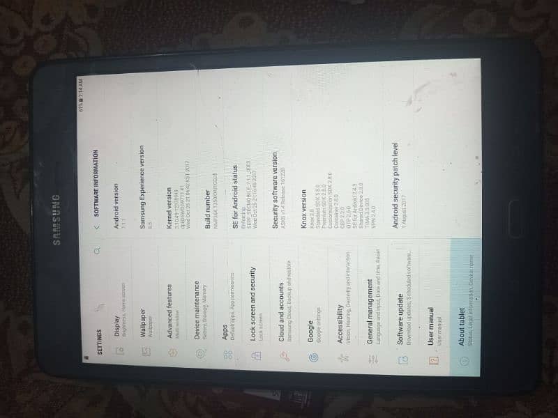 samsung tab a hai not open not rapring all original 9