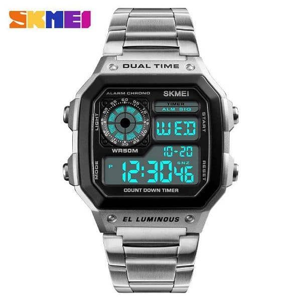 Men's Trend Square - Digital Chrono Waterproof Watch 1