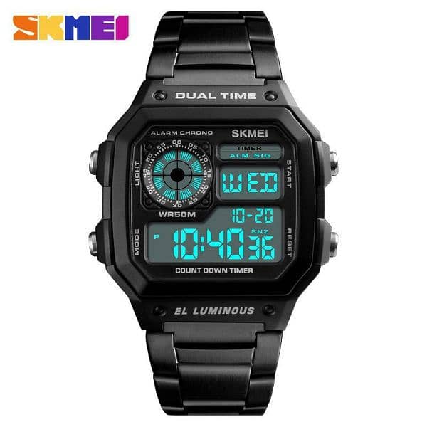 Men's Trend Square - Digital Chrono Waterproof Watch 2