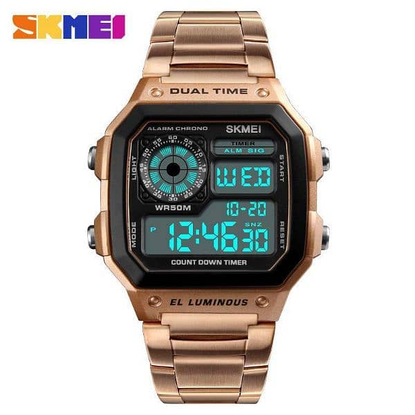 Men's Trend Square - Digital Chrono Waterproof Watch 3