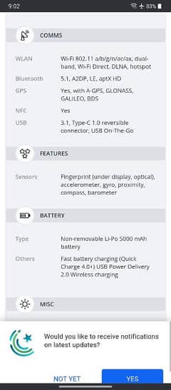 LG v60 non pta