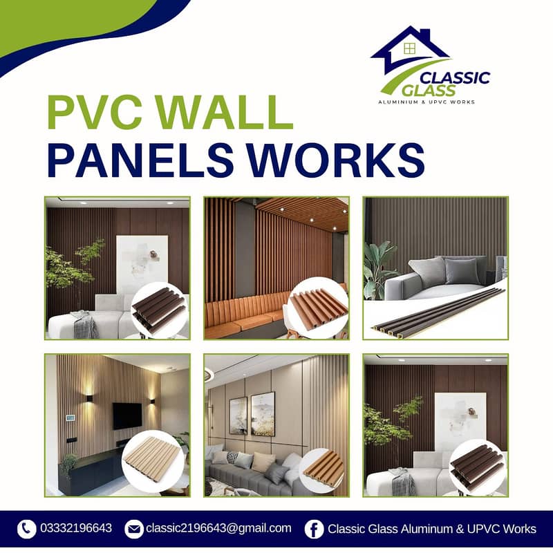 PvC Panels/ WPC Fluted panel / media wall /Hard panel/wallpaper 0