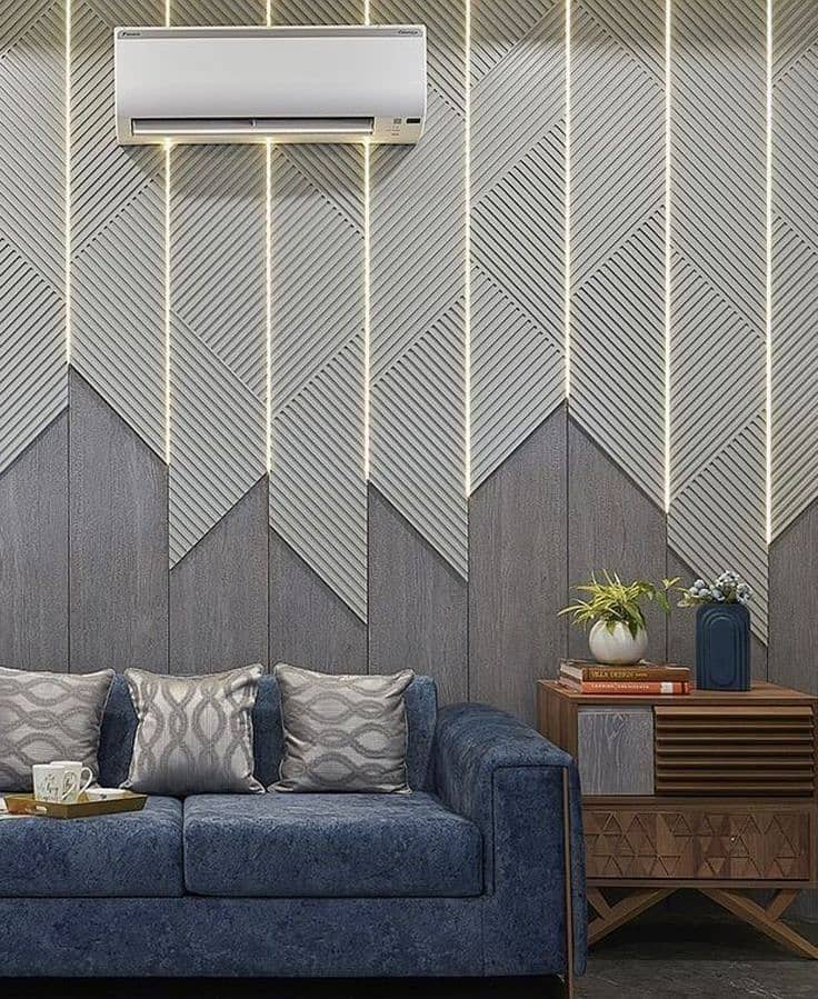 PvC Panels/ WPC Fluted panel / media wall /Hard panel/wallpaper 10