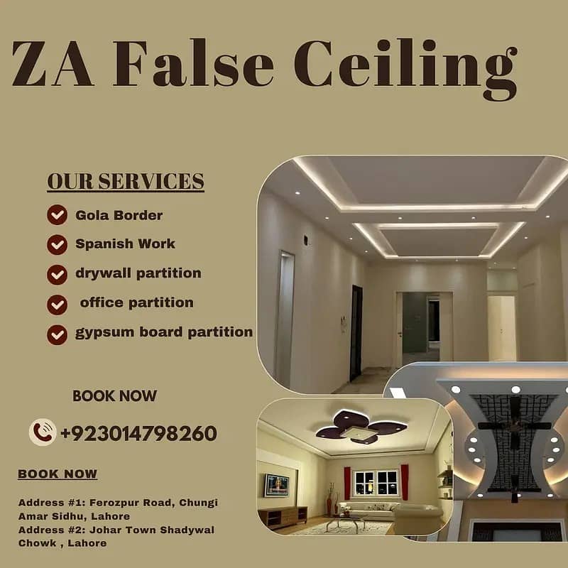 gypsum board partition/ceiling/glass partition/home interior working 0