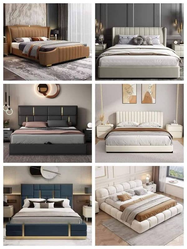 Bed |Double bed/ Poshish bed/King bed| Bed Set| table | dressing| wood 0