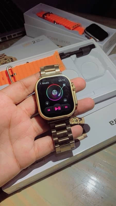 Smart Golden Watch | Smart Watch Big Display 3