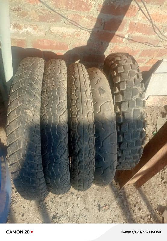 Tyres 120/70/17 100/80/18 4