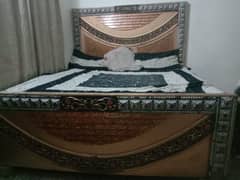 urgent sale double bed with mattress