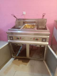 Double Deep Fryer 16 Ltrs  /  Havey Duty Hot Pete