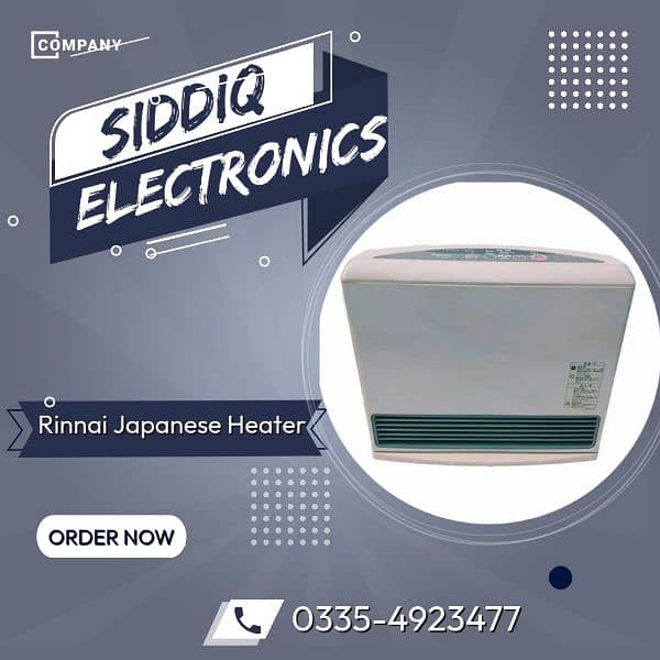 Fan Gas Heaters / Japanese Heaters  / Rinnai Heaters /  Blore Heater 0