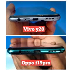 OPPO f19pro with Vivo y20