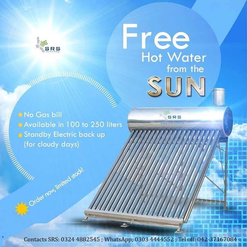 Solar Water Heater 200lts All SS 5