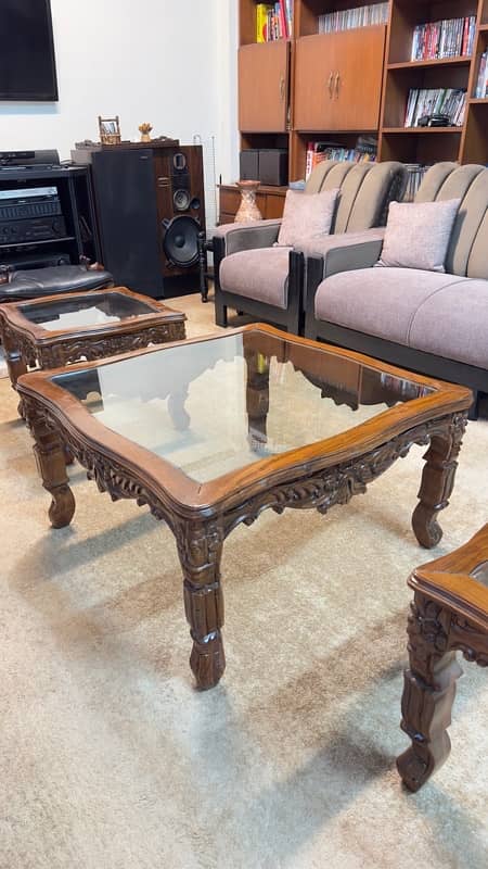 center table chinoti 3 set | solid wood table 0