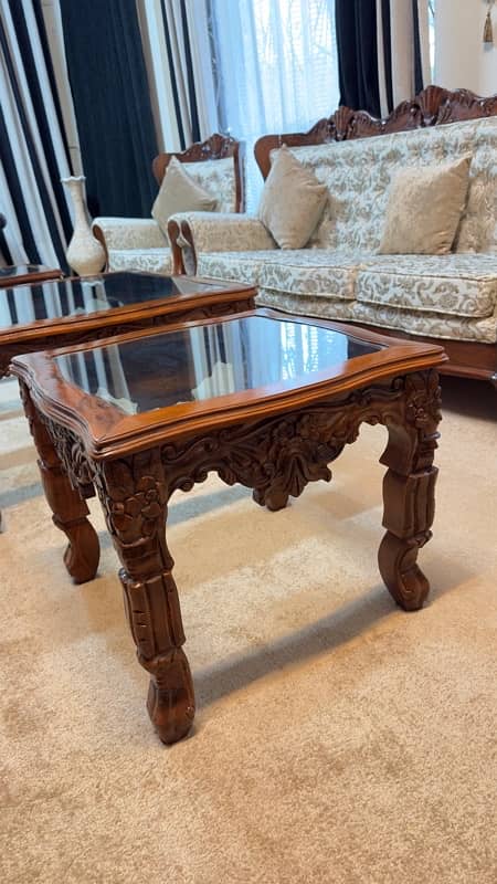 center table chinoti 3 set | solid wood table 2