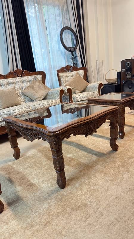 center table chinoti 3 set | solid wood table 5