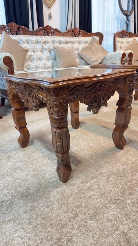 center table chinoti 3 set | solid wood table 7