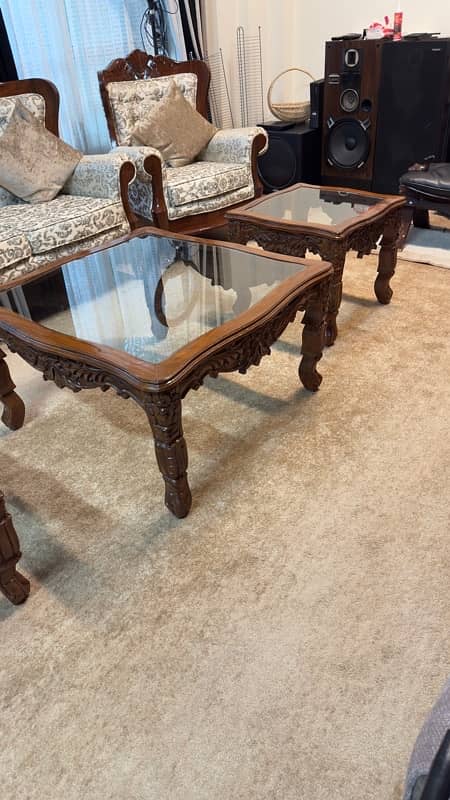 center table chinoti 3 set | solid wood table 8