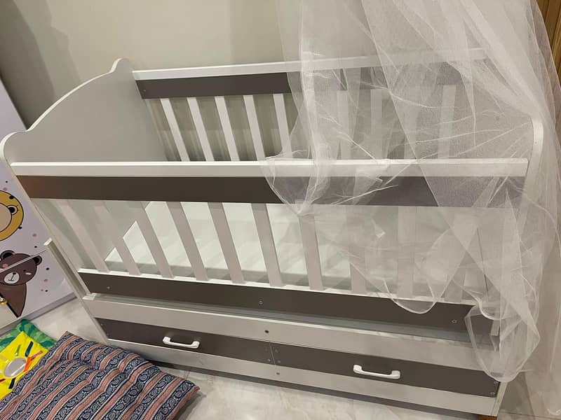 baby cot | baby bed | kids wardrobe | kids Almari | baby cot for sale 3