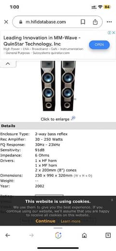 Wharfedale  Tower Speakers Home Theater